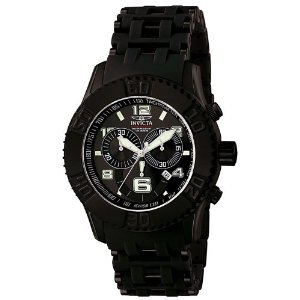 The Invicta 6713 Sea Spider Collection Chronograph Black Ion-Plated Watch